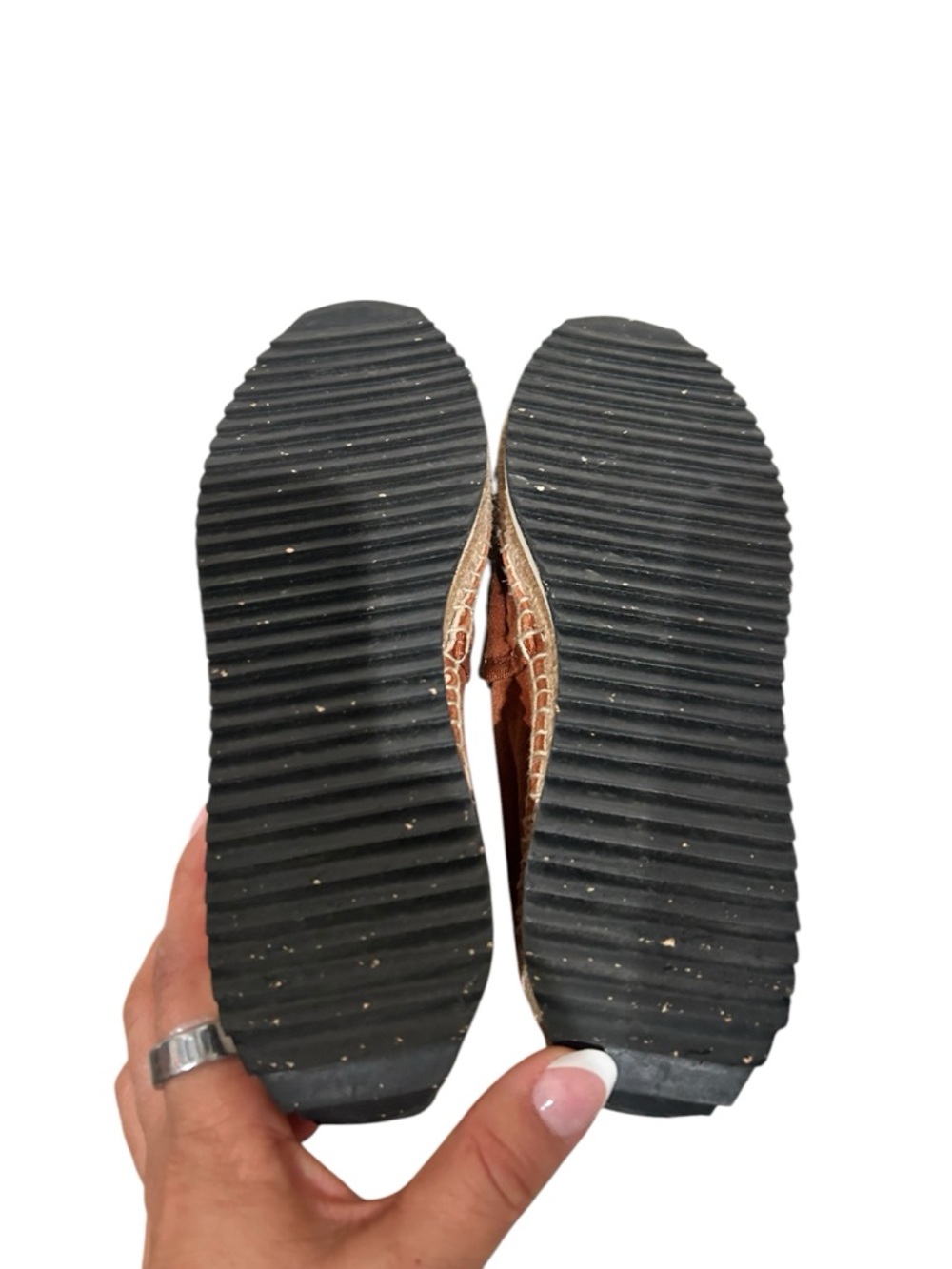 Rag & Bone Rust Suede Espadrille Slip on Flats size 37.5 6.5 - Picture 4 of 5